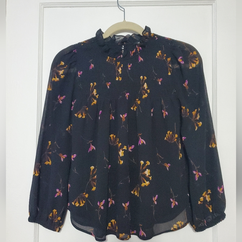 Madewell Floral Print Blouse Size XXS